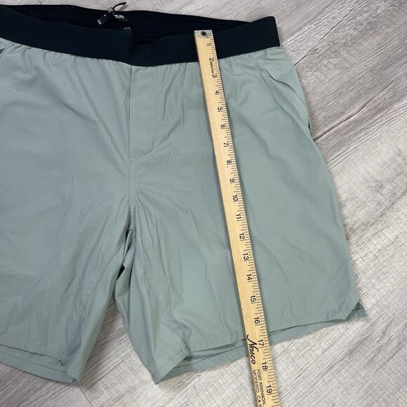 Ten Thousand Tactical Shorts Men Large Green Stretch Mid Rise Drawstring Gym A - Picture 6 of 8